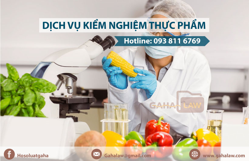 Dịch vị kiểm nghiệm thực phẩm tại Gahalaw