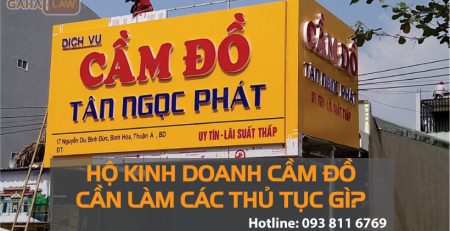 Hộ kinh doanh cầm đồ phải làm thủ tục gì